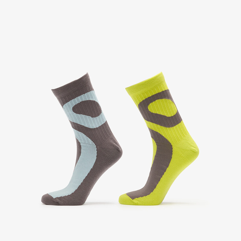 Ponožky On Liquid Logo Sock High 2-Pack Lime/ Eclipse M 65135222
