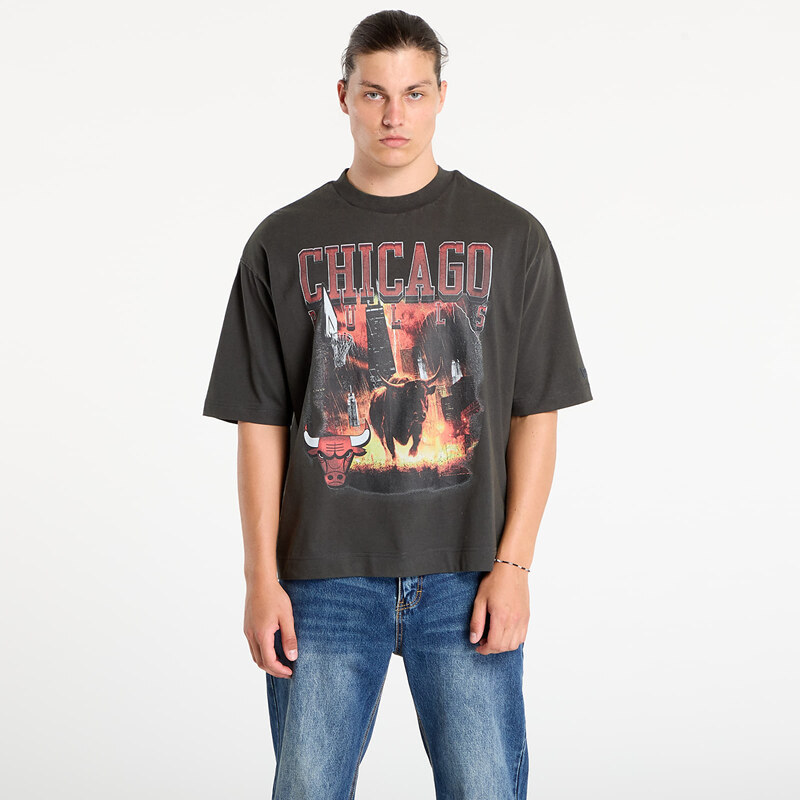 Tričko New Era NBA Washed Graphic Chicago Bulls UNISEX Heather Gray M 65134929