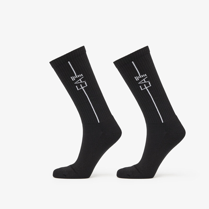 EA7 Emporio Armani Unisex Train Socks 2-Pack Black/ Black S/M 65135087