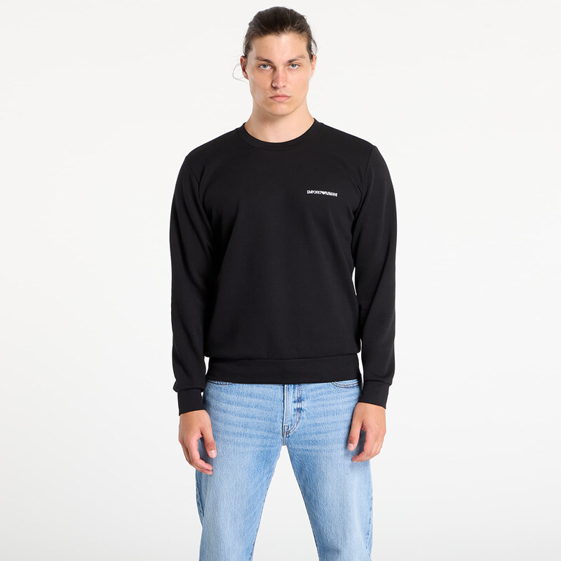 Mikina EA7 Emporio Armani Crew Neck Sweatshirt Black XL 65135097