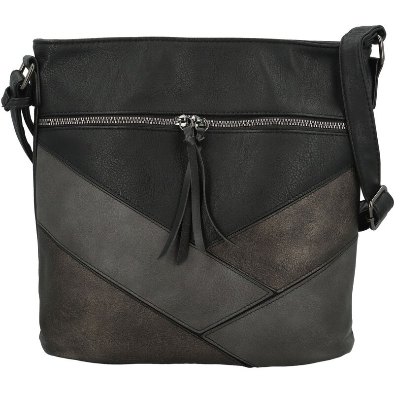 MaxFly Dámska crossbody kabelka čierna - Firenze Rishi čierna 65136101