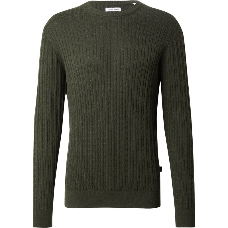 JACK & JONES Sveter JJEEMIL tmavozelená 65659935