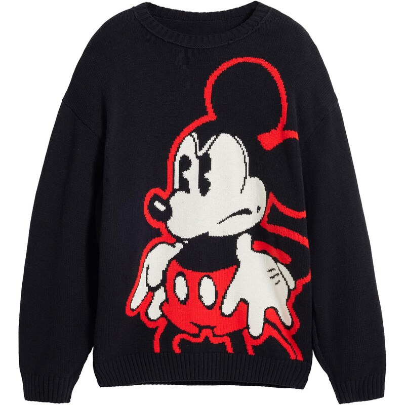 Desigual Mikina červená / čierna / biela 65883258