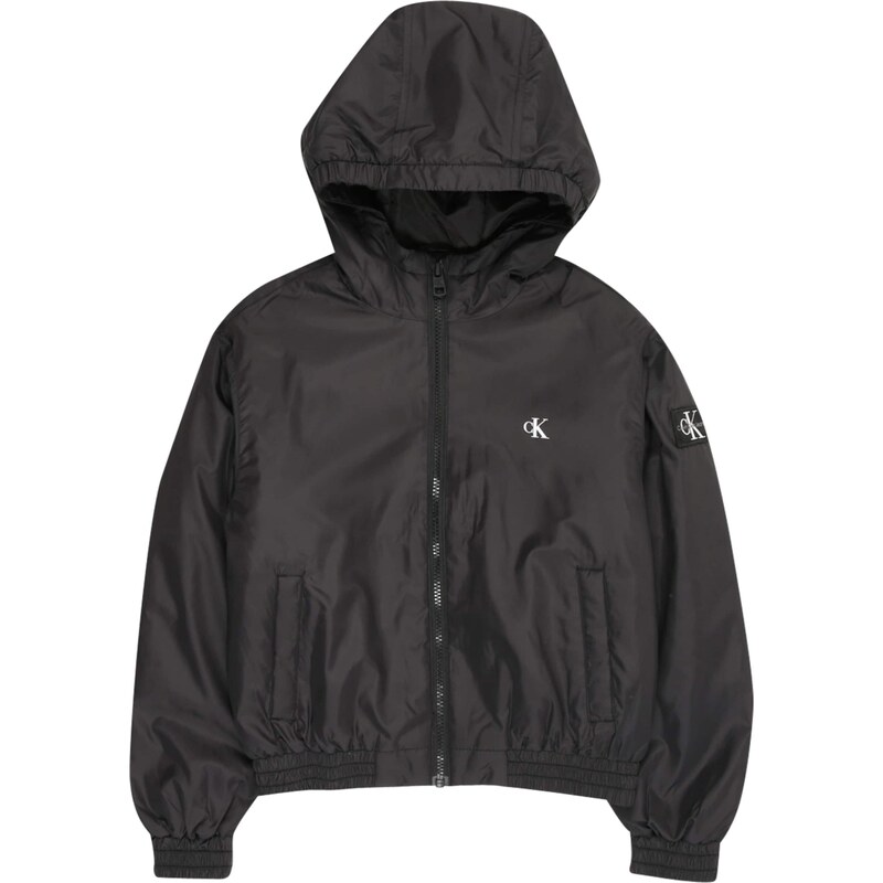 Calvin Klein Jeans Prechodná bunda čierna / biela 65678996