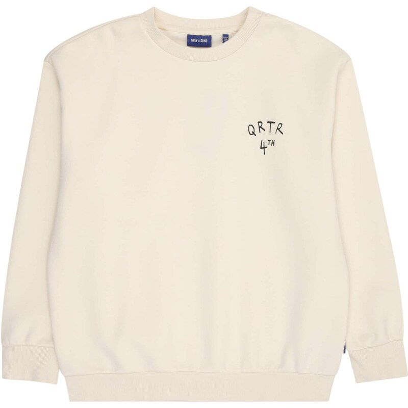 Only & Sons Junior Mikina OSJKyrie krémová / čierna 65661879