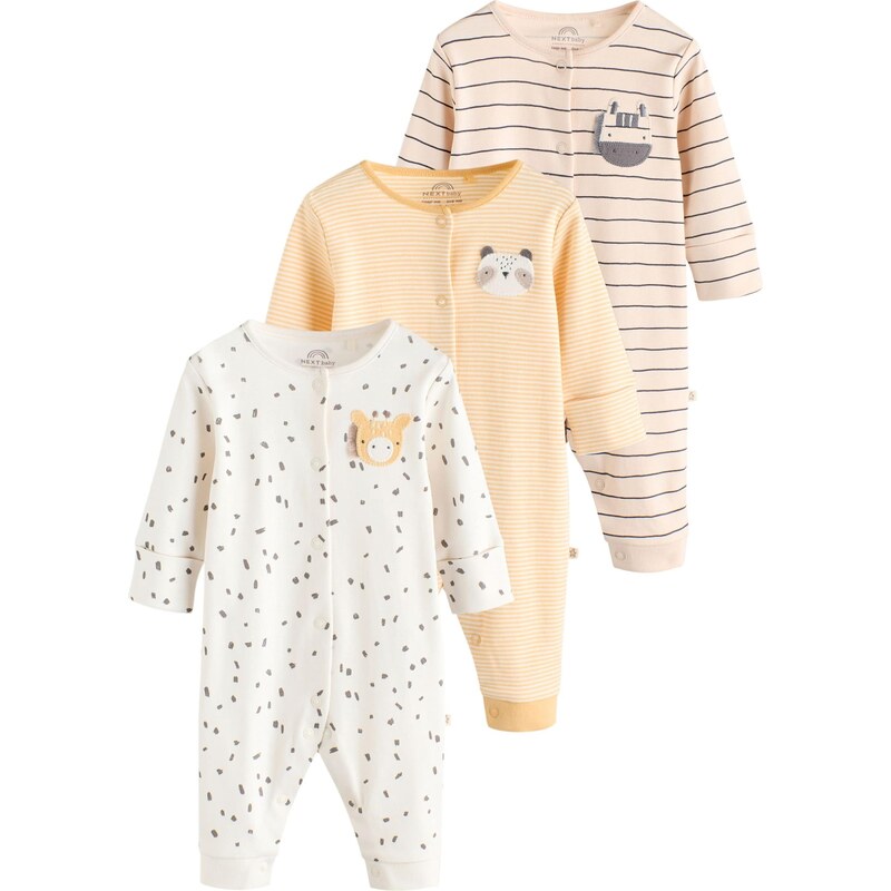 Next Pyžamo béžová / zmiešané farby / oranžová / biela 66119844