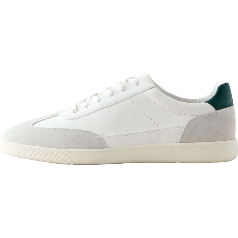 Next Nízke tenisky svetlosivá / tmavozelená / biela 65135804