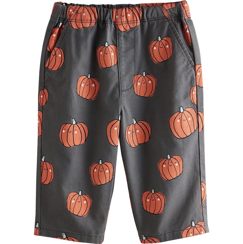 Next Nohavice antracitová / oranžová 65887881