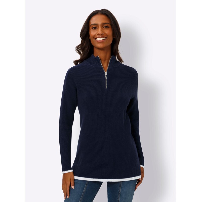 heine Sveter námornícka modrá / biela 65884639