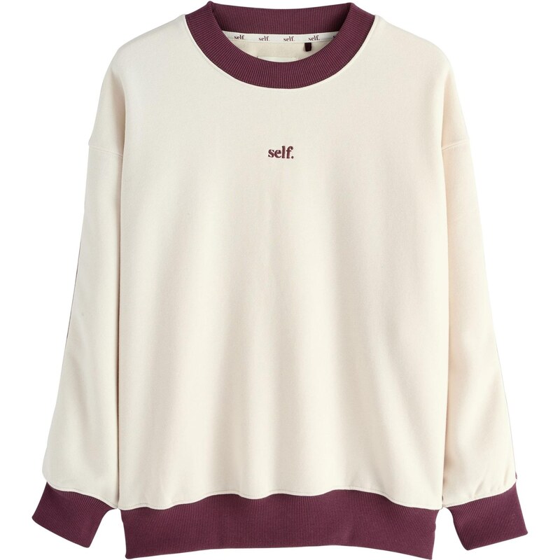 self. Mikina Selbst nebielená / bordová 65660349