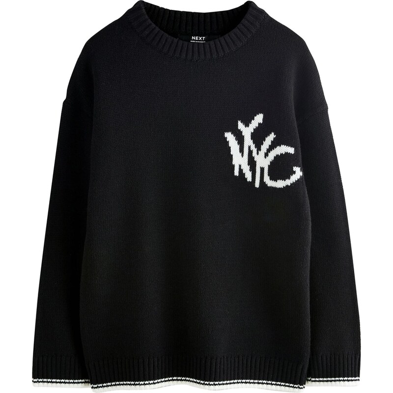 Next Sveter čierna / biela 65881321