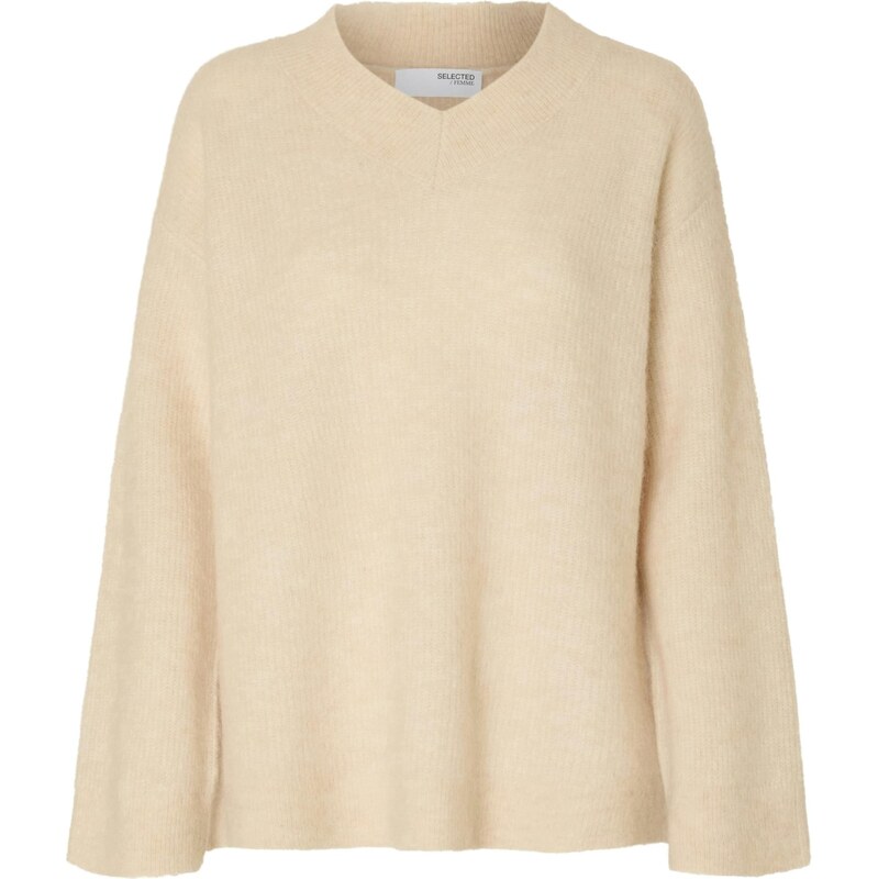 SELECTED Sveter SLFSIA béžová 65190122