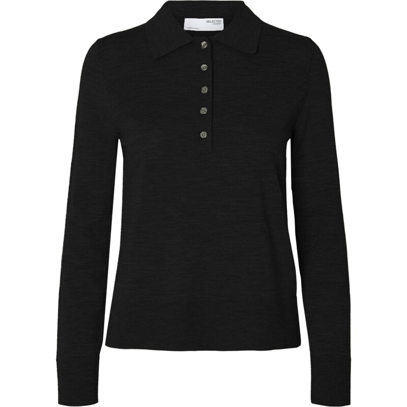 SELECTED Sveter SLFThea čierna 65190140