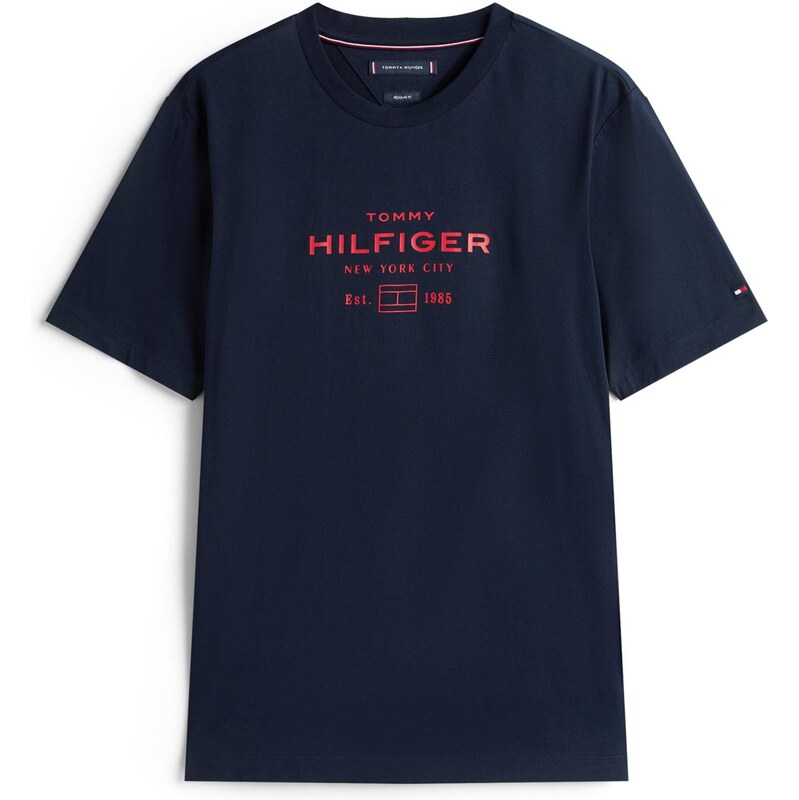 TOMMY HILFIGER Tričko námornícka modrá / jasne červená 65139056