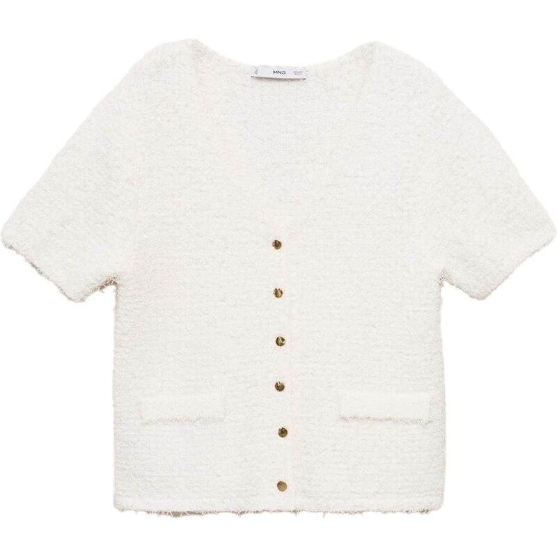 MANGO Kardigán CAMILA biela 66057014