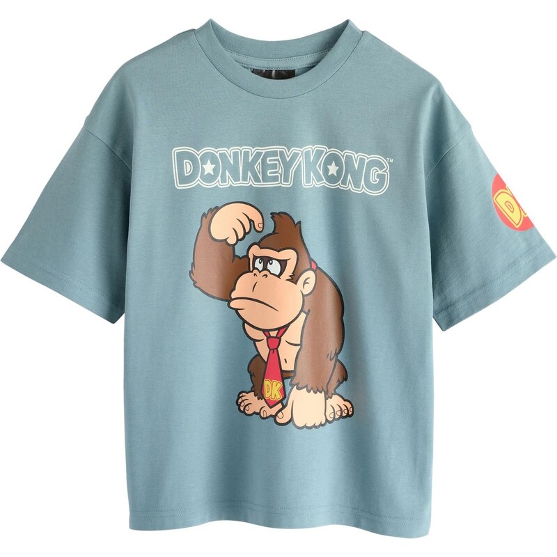 Next Tričko Mario Gaming telová / svetlomodrá / hnedá / červená 65887891