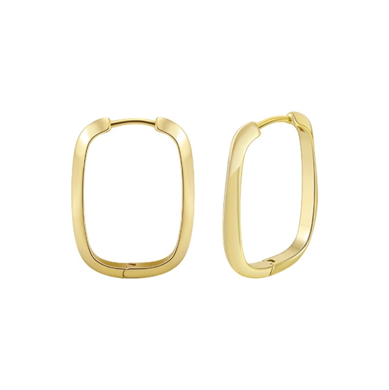 MAJYA Strieborné náušnice MEDA pozlátené 11889 65260536