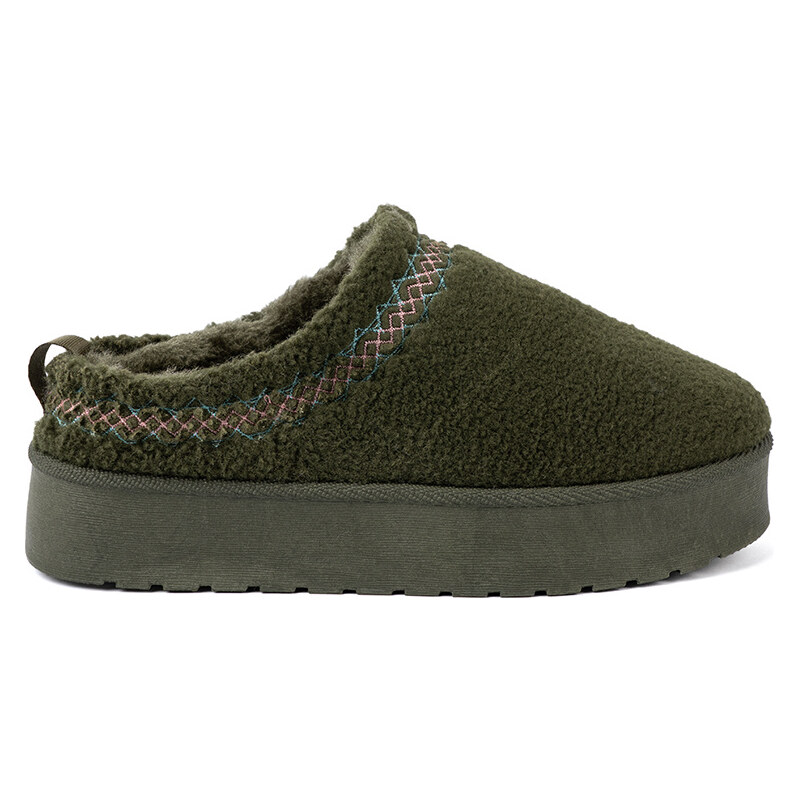 Shelvt Dark green, soft boots ala snow boots without a heel 65143702