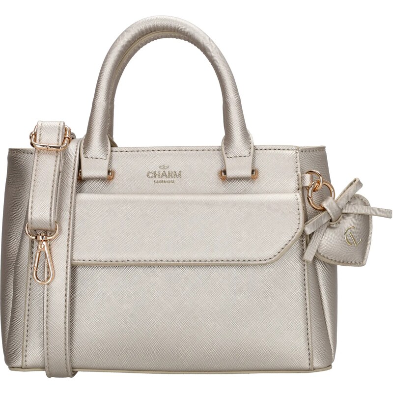 Charm London Zlatá zdobená kabelka na rameno „Mia“ 65143163