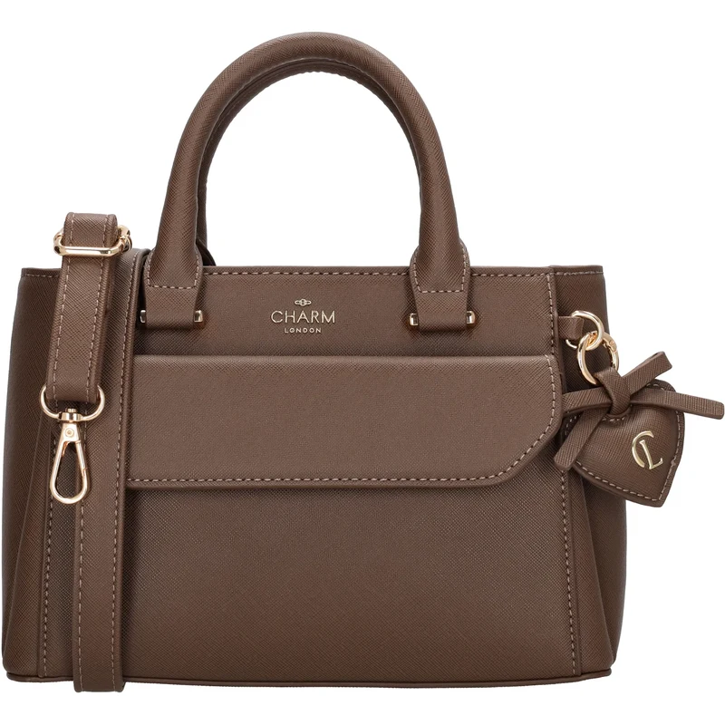 Charm London Hnedá zdobená kabelka na rameno „Mia“ 65197004