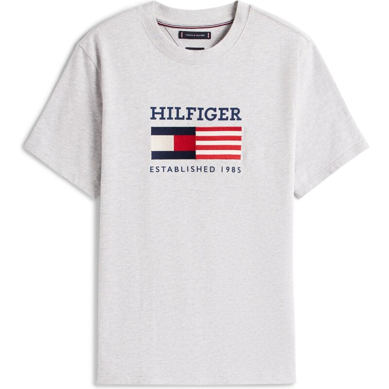 TOMMY HILFIGER Tričko AMERICANA námornícka modrá / sivá melírovaná / 64428159