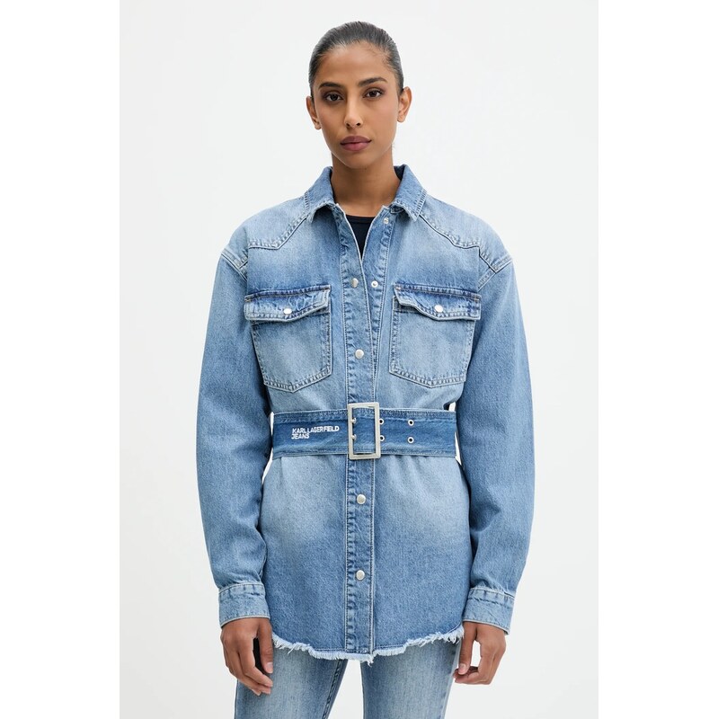 Rifľová košeľa Karl Lagerfeld Jeans 65143321