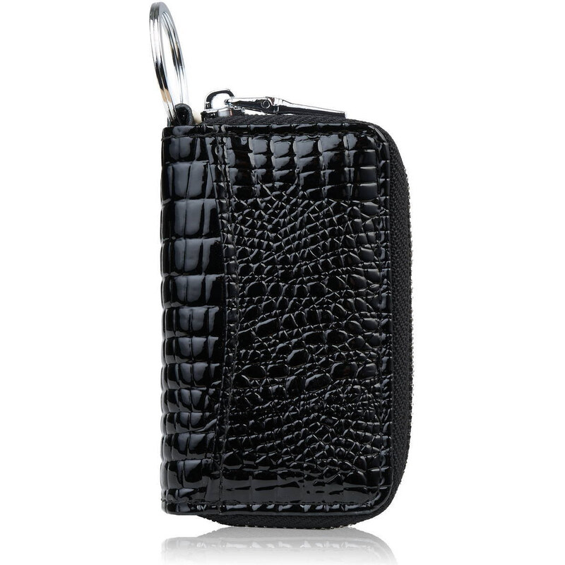 Paolo Peruzzi Kľúčenka z lakovanej kože s motívom | čierna SP-22-CBL 65125221