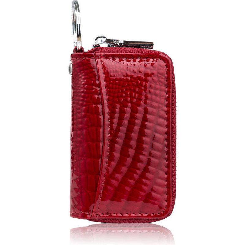 Paolo Peruzzi Kľúčenka z lakovanej kože s motívom | červená SP-22-CRD 65125222