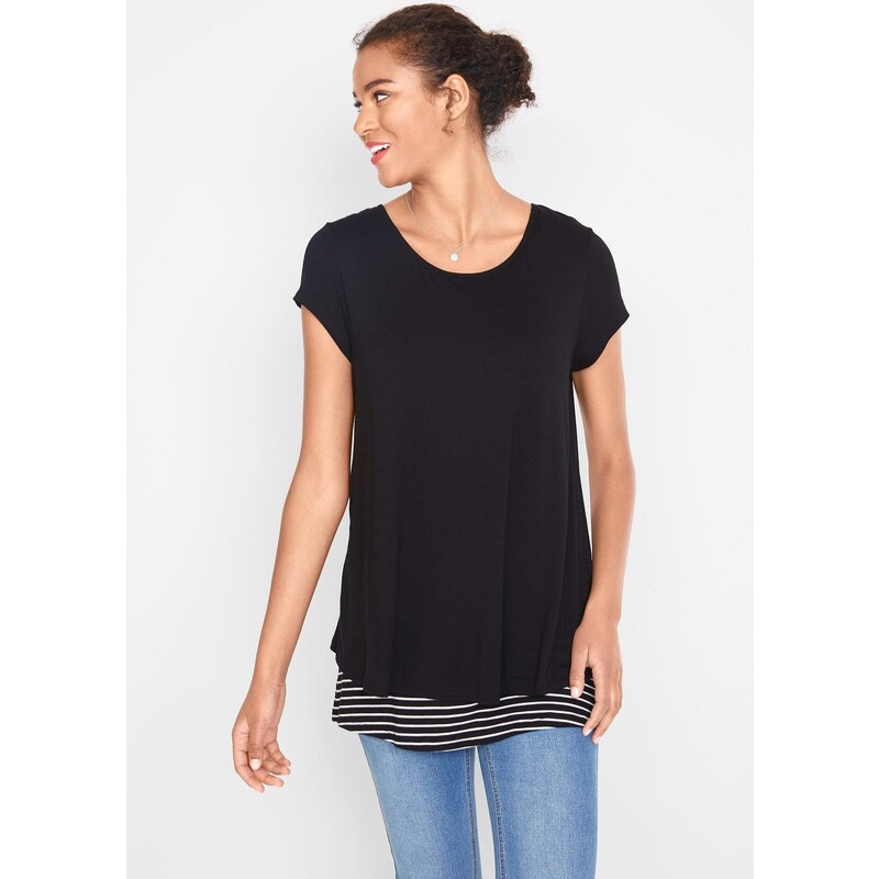 bonprix 2 v 1 materské tričko/tričko na dojčenie z viskózy, farba 44789577