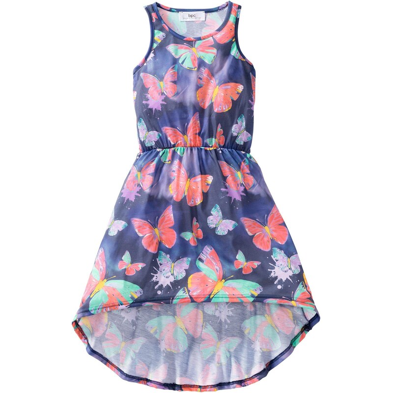 bonprix Džersejové šaty, vzadu dlhšie, farba modrá 45094095