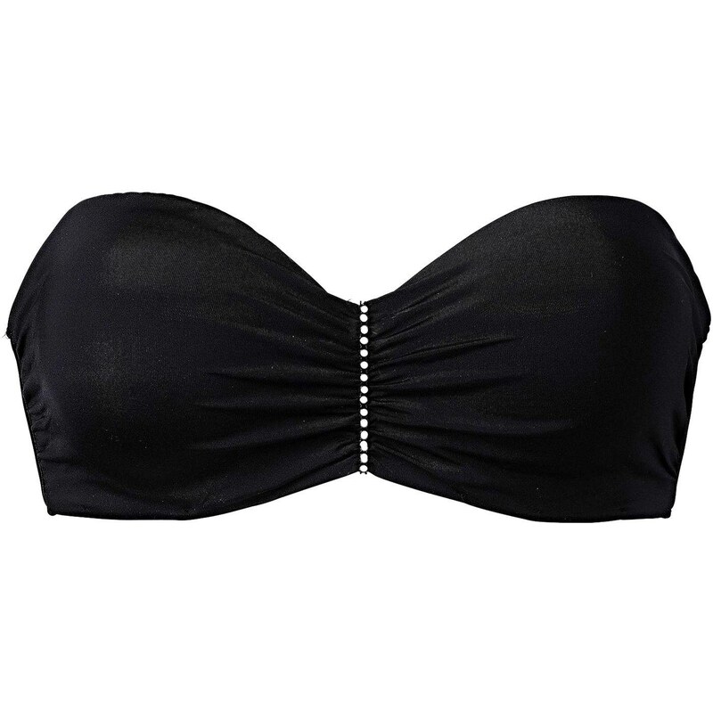 bonprix Podprsenka s kosticami, bez ramienok, farba čierna 44740868