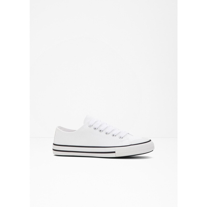bonprix Tenisky z bavlneného plátna, farba biela 44740885
