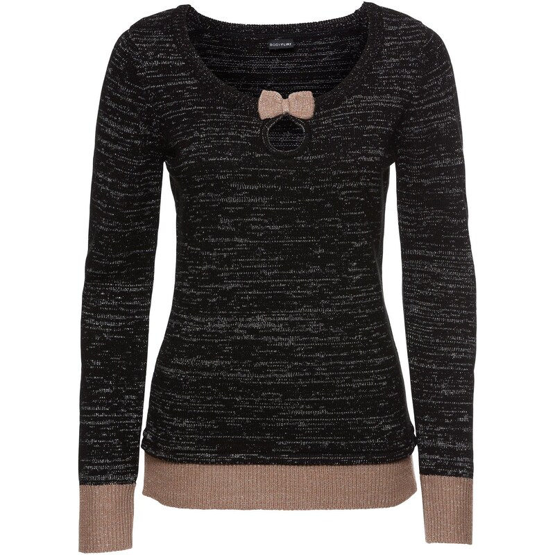 bonprix Pletený pulóver, farba čierna 45739103