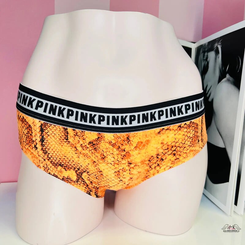 PINK Štýlové synte farebné nohavičky s hadím vzorom pre výnimočný look 65202405