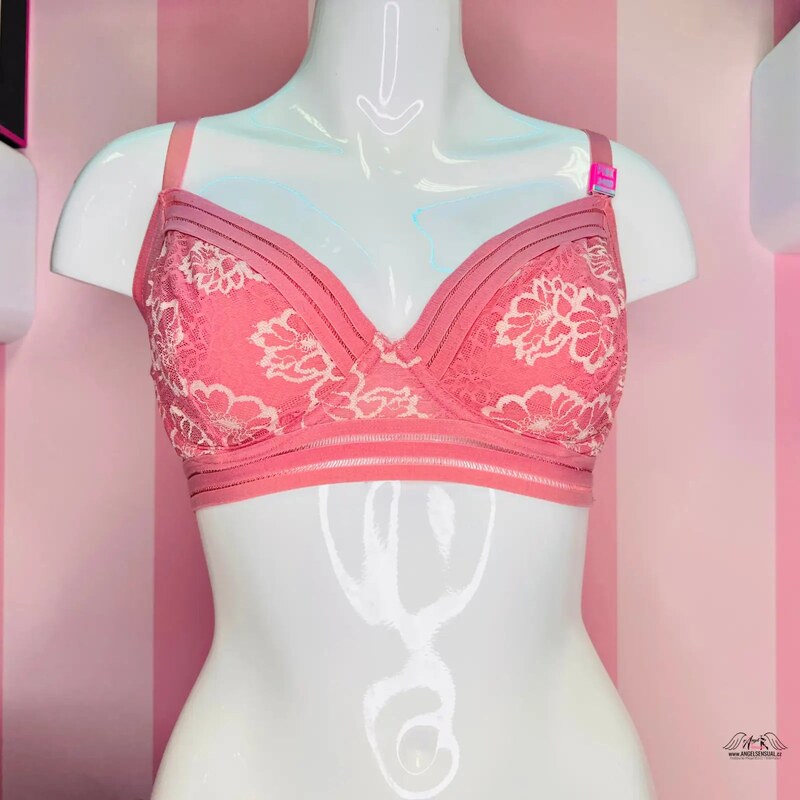 PINK Ružová podprsenka pre maximálne pohodlie bez kostíc Agent 65202416