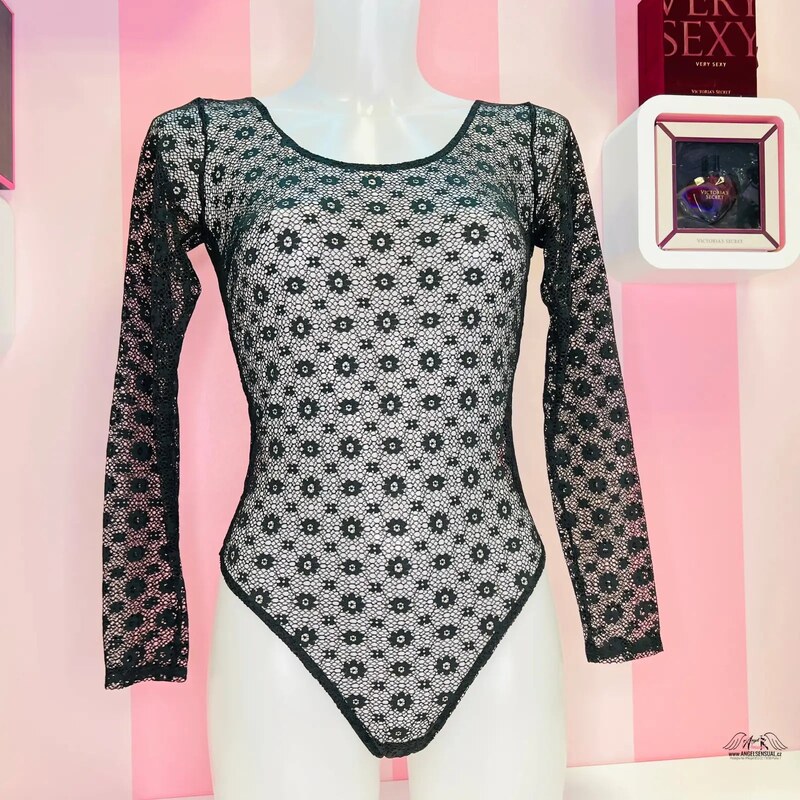 Victorias Secret Luxusné Body s Odhaleným Chrbtom v Štýle Agent 46752199