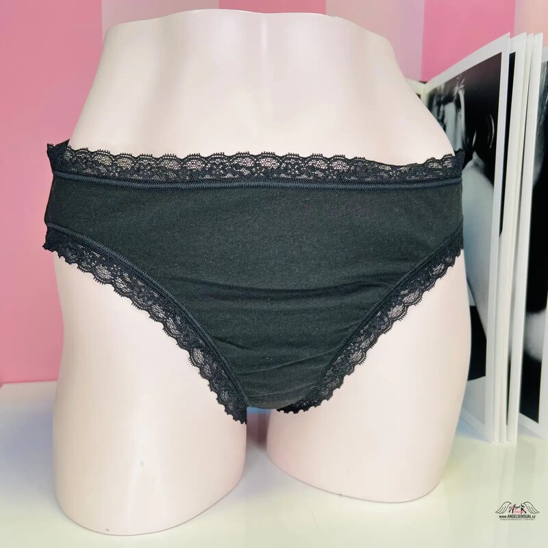 Victorias Secret Bavlnené nohavičky s jemnou čipkou dodávajú punc 46574179