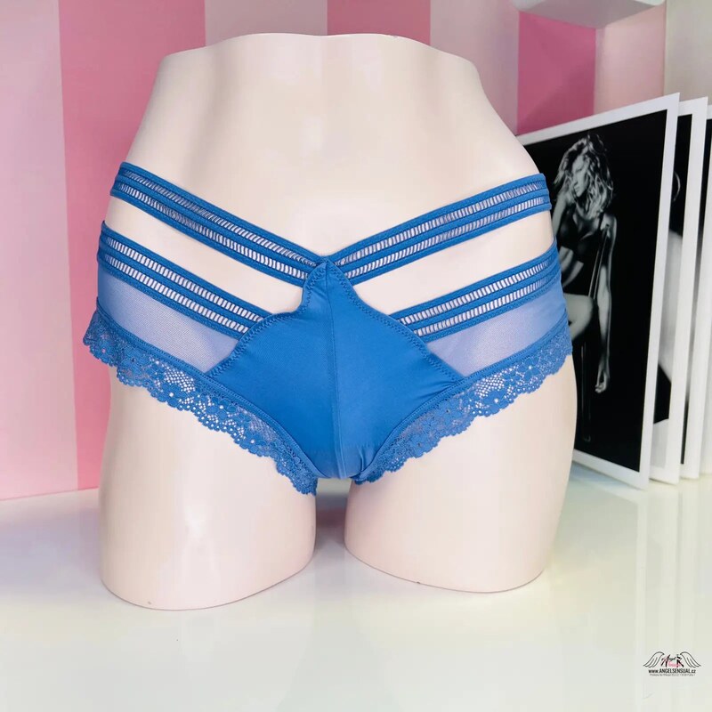 Victorias Secret Luxusné Sexy Nohavičky s Čipkou a Ozdobnými Páskami 46574865