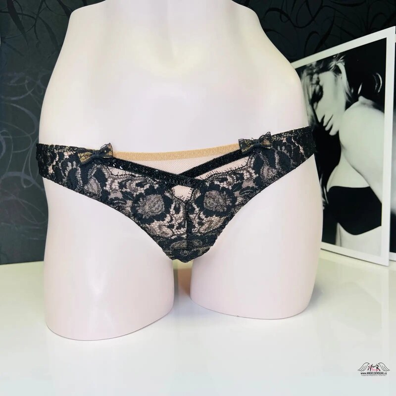 Agent Provocateur Luxusné Čierne Krajkové Tanga Adelia: Elegancia a 46575025