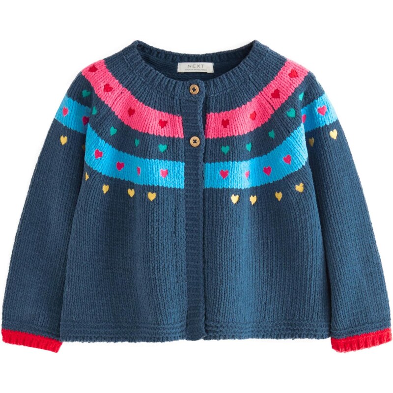 Next Kardigán námornícka modrá / nebesky modrá / ružová 65888057