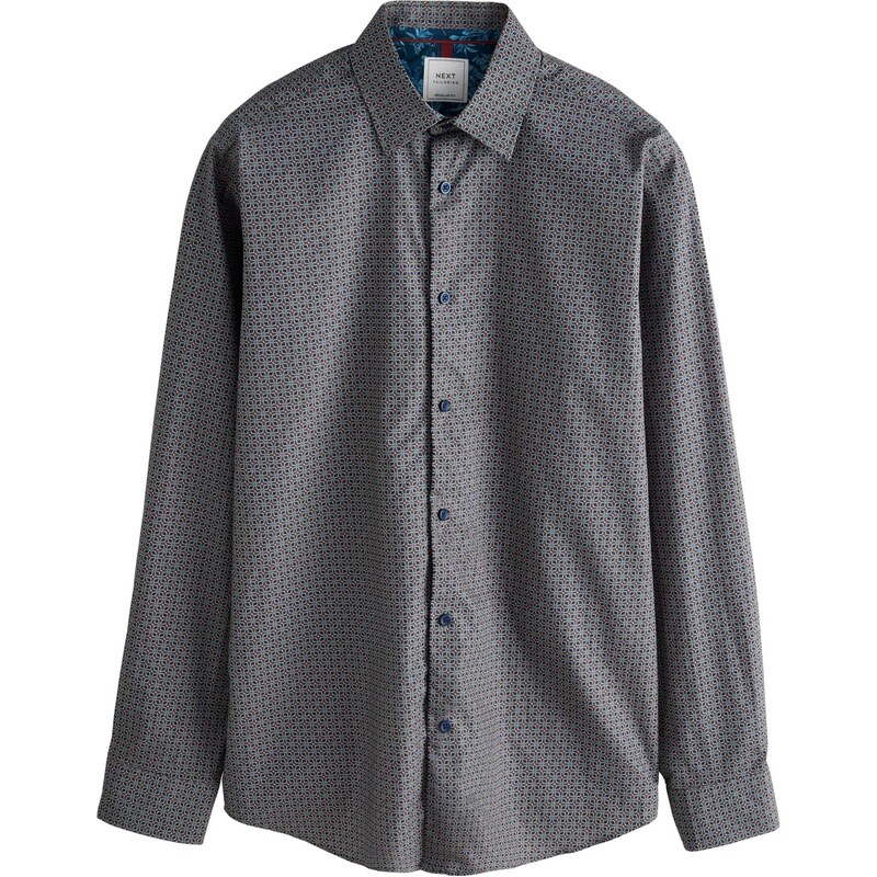 Next Košeľa námornícka modrá / tmavohnedá / mätová 65660436