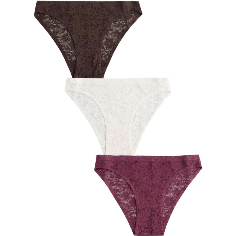 Next Nohavičky čokoládová / burgundská / biela 65660427