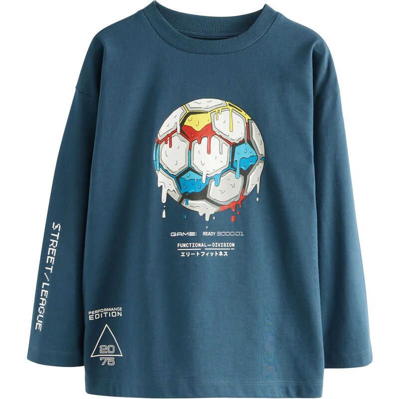 Next Tričko zafírová / žltá / červená / biela 65882671