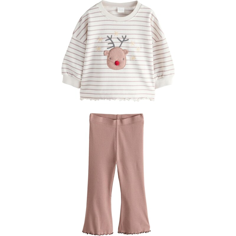 Next Set staroružová / biela 65887567