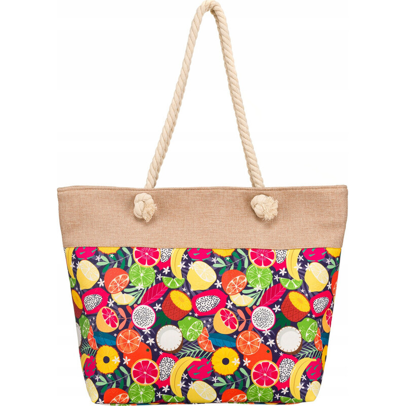 BASIC Farebná vzorovaná plážová taška 2019 52671854