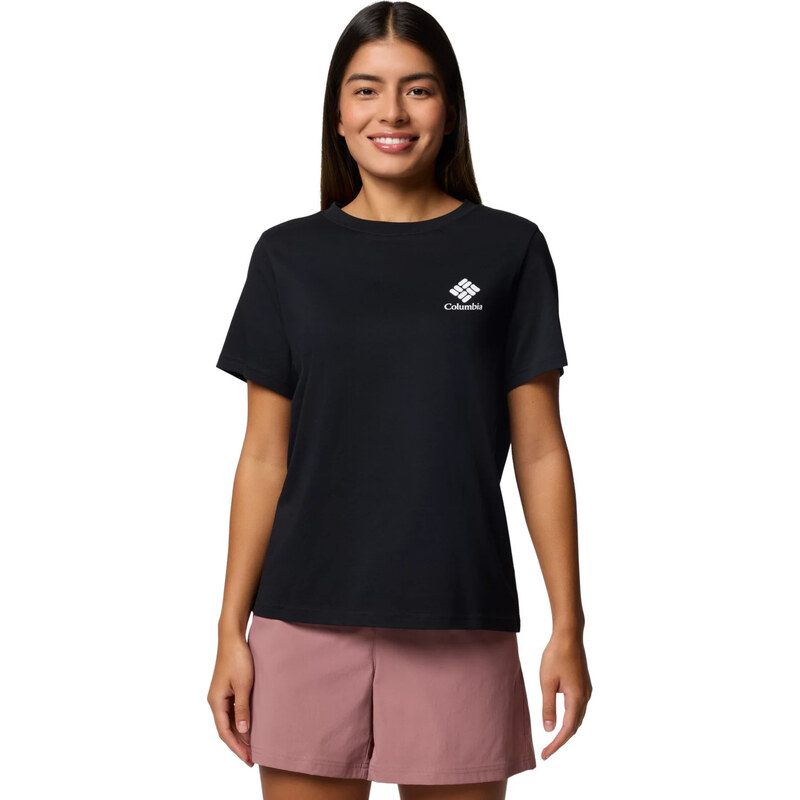 Čierne dámske tričko Columbia Rolling Bend Graphic SS Tee 2120021011 65151447