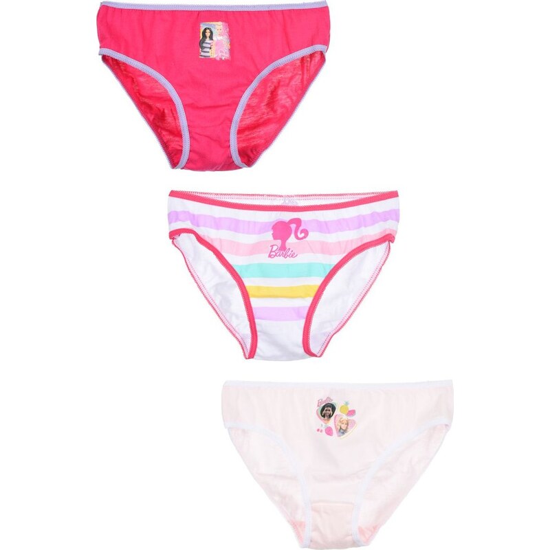 Sada 3 dievčenských bavlnených nohavičiek Barbie 65151844