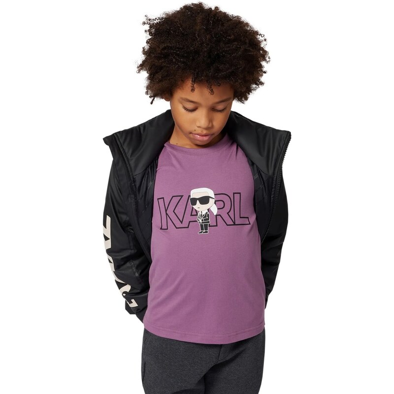 Detské bavlnené tričko Karl Lagerfeld 65152316