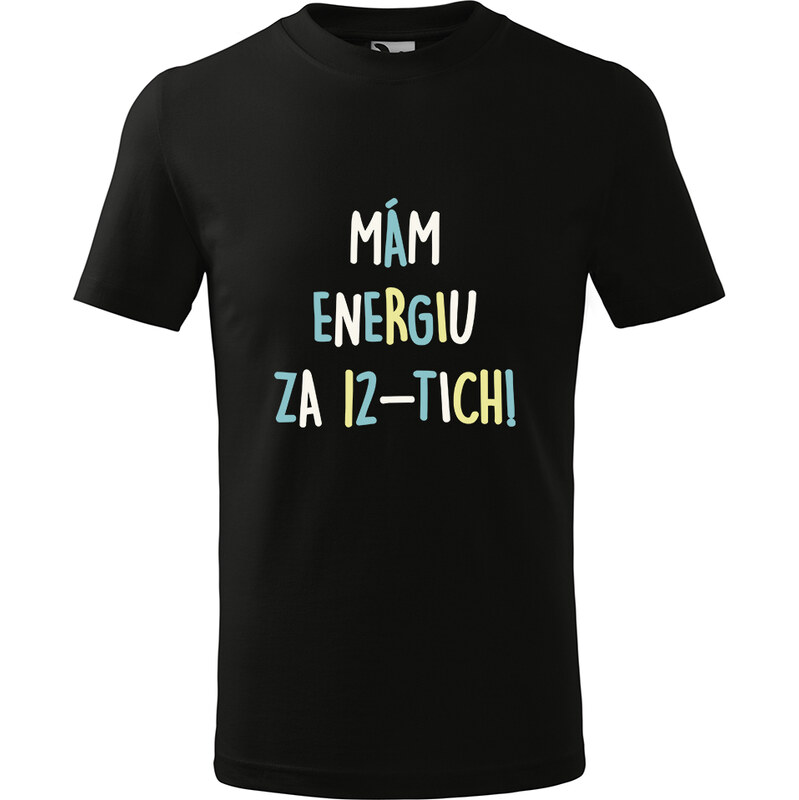 Handel Detské tričko - Mám energiu za 12-tich! 65153278