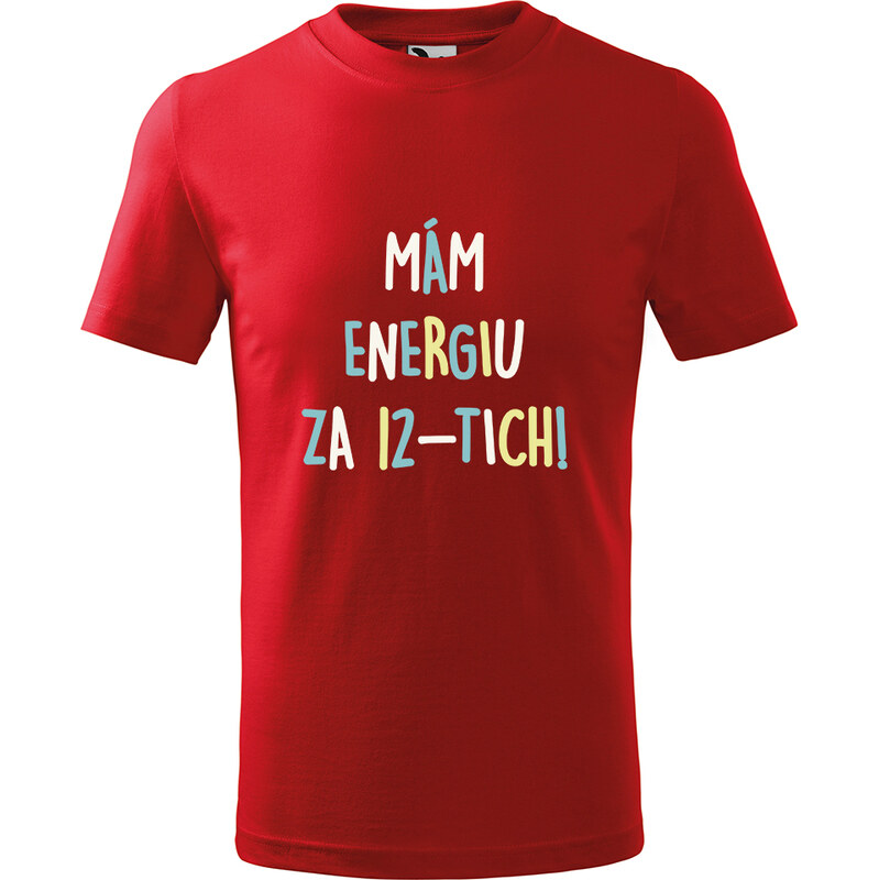 Handel Detské tričko - Mám energiu za 12-tich! 65153279